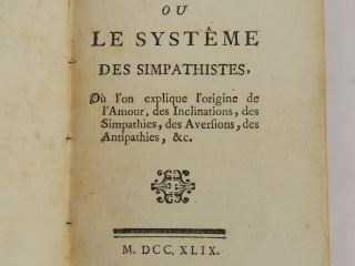 [THIPHAINE DE LA ROCHE]. L'Amour dévoilé, ou le Système des simpathist