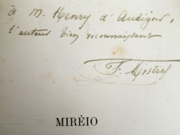 MISTRAL (Frédéric). Miréio. Pouémo prouvençau. (Avec la traduction fra