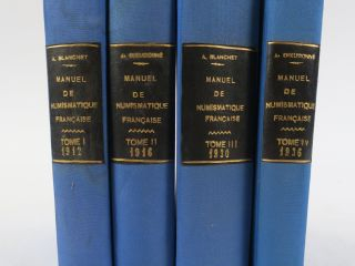 Vente aux enchères [Numismatique]. BLANCHET (A.) et DIEUDONNÉ (A.). Manuel de Numismatiqu
