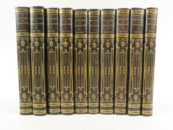 VIOLLET-LE-DUC (Eugène). Dictionnaire raisonné de l'architecture franç
