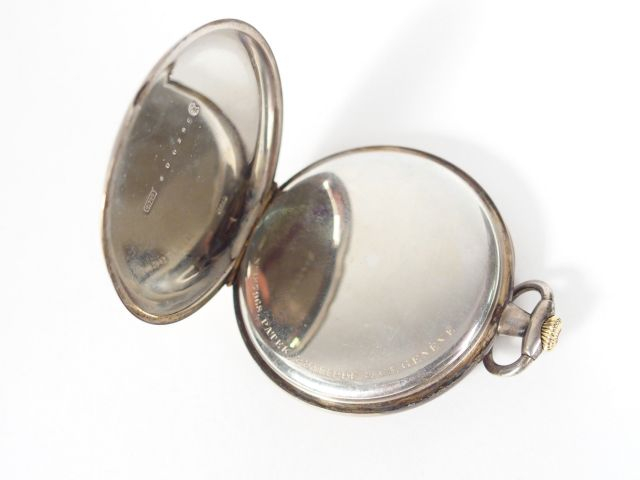 PATEK. PHILIPPE   Cie – Genève. Montre de gousset en argent, cadran ém