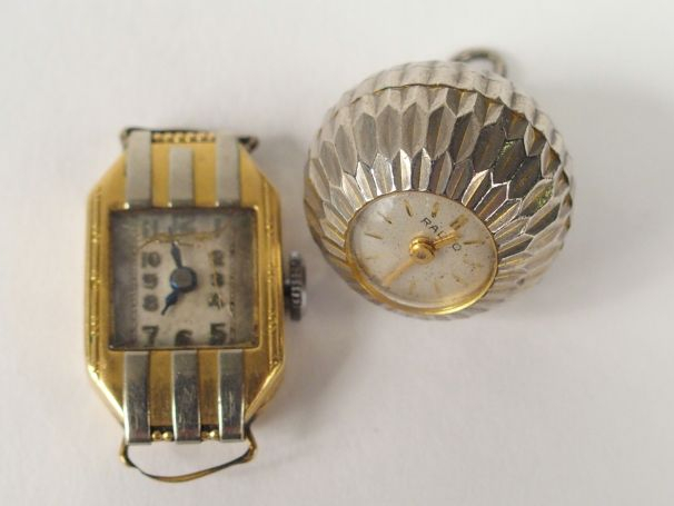 Boitier de montre en or jaune. Poids tel: 7,1gr On y joint une montre 