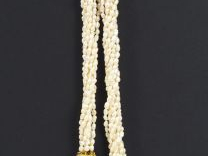 Collier de 8 rangs de perles d'eau douce et collier en perles d'ivoire