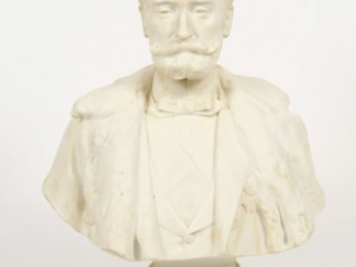 Vente aux enchères H. CHAPU "Carnot, Président de la République" Buste en biscuit de Sèvr