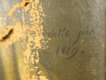 Ecole française début XIXème "Portrait de femme à la tiare" Huile sur 