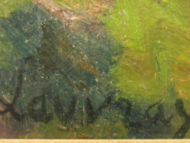 A. LAUVRAY. "Le fort de Saint André". Huile sur toile, signée en bas à