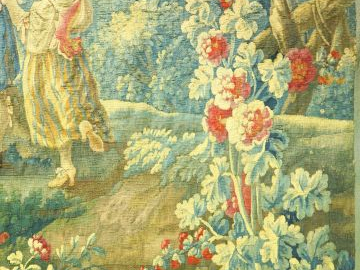 Paire de tapisserie d’Aubusson XVIIIème, « Jeux d’enfants » (sans bord