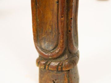 O.G MATHON. Tabouret transformable en chaise Louis XV en noyer mouluré