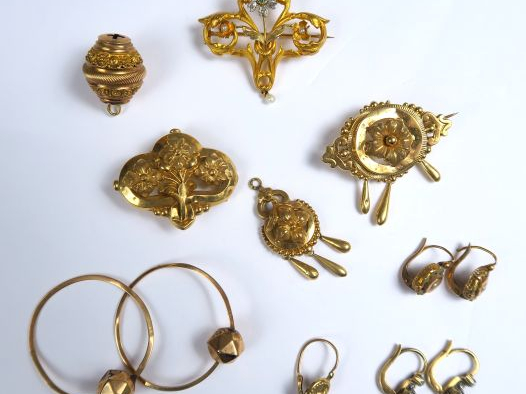 Lot de débris d'or. Poids : 18 g