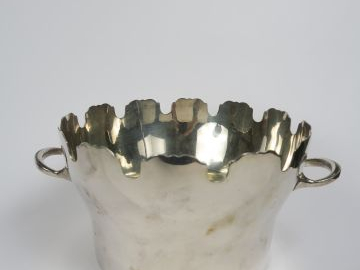 Raffraichissoir en métal argenté