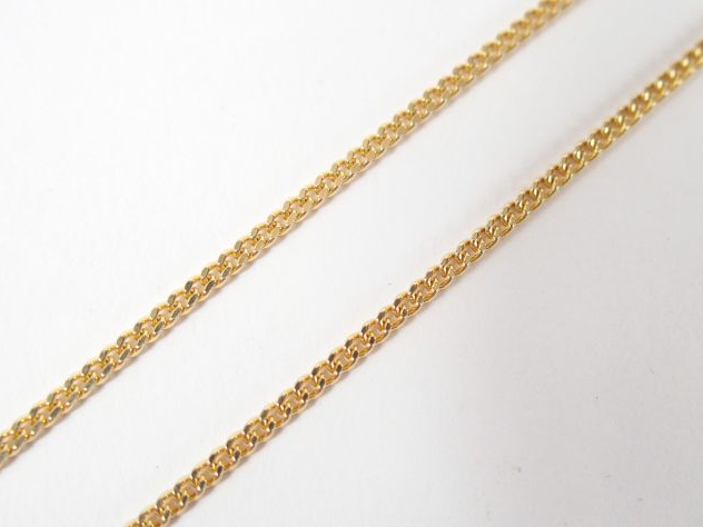 Chaîne en or jaune, maille gourmette. 50cm Poids: 5,9gr