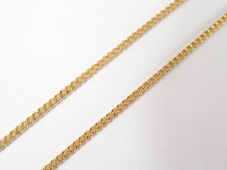 Vente aux enchères Chaîne en or jaune, maille gourmette. 50cm Poids: 5,9gr