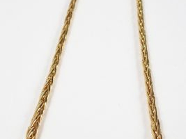 Vente aux enchères Collier en or jaune, maille palmier disposée en chute. 44cm Poids: 10,