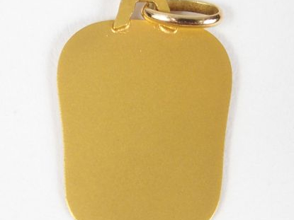 Médaille religieuse en or jaune. Poids: 1,9gr