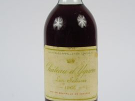 1 BOUTEILLE CHÂTEAU D'YQUEM 1er CCS SAUTERNES - 1965 - LB/CAPS ABS/BOU