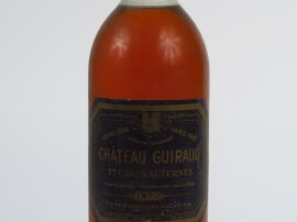 1 BOUTEILLE CHÂTEAU GUIRAUD 1er CC SAUTERNES - 1970 - LB/ETLD