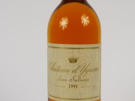 Vente aux enchères 1 BOUTEILLE CHÂTEAU D'YQUEM 1er CCS SAUTERNES - 1991 - ETLF