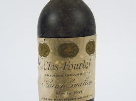 Vente aux enchères 1 BOUTEILLE CLOS FOURTET 1er GCC ST EMILION - 1934 - HEP/ES