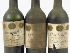 Vente aux enchères 3 BOUTEILLES CLOS FOURTET 1er GCC ST EMILION - 1934 - 2 BEP/1 BEP-VIDA