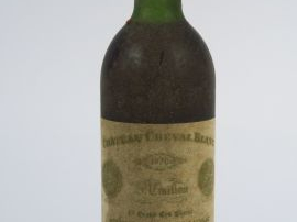 1 BOUTEILLE CHÂTEAU CHEVAL BLANC 1er GCC ST EMILION - 1970 - LB/BS/CAP