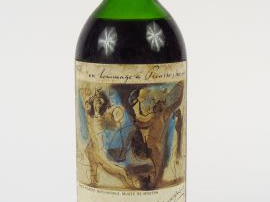 1 BOUTEILLE CHÂTEAU MOUTON ROTHSCHILD 1er GCC PAUILLAC - 1973 - MEP/EF