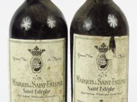 Vente aux enchères 2 MAGNUMS MARQUIS DE ST ESTEPHE - 1976 - BG/EA