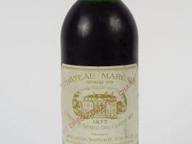 Vente aux enchères 1 BOUTEILLE CHÂTEAU MARGAUX 1er GCC MARGAUX - 1977 - HEP+
