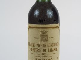 1 BOUTEILLE CHÂTEAU PICHON COMTESSE DE LALANDE GCC PAUILLAC - 1981 - L