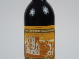 Vente aux enchères 1 BOUTEILLE CHÂTEAU DUCRU BEAUCAILLOU GCC ST JULIEN - 1986