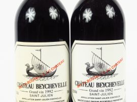Vente aux enchères 2 BOUTEILLES CHÂTEAU BEYCHEVELLE GCC ST JULIEN - 1992 - BG++