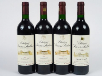 Vente aux enchères 4 BOUTEILLES CHÂTEAU PRIEURE LICHINE GCC MARGAUX : 1 de 1993 - 2 de 19
