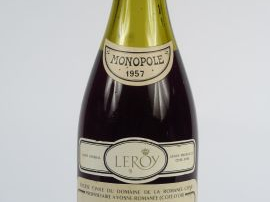 Vente aux enchères 1 BOUTEILLE LA TACHE D.R.C. - 1957 - 5 cm