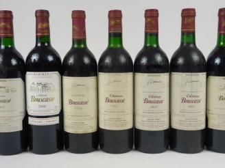 Vente aux enchères 7 BOUTEILLES CHÂTEAU BOUSCASSE V.V. : 1 de 1987 BG - 2 de 1988 BG - 1 