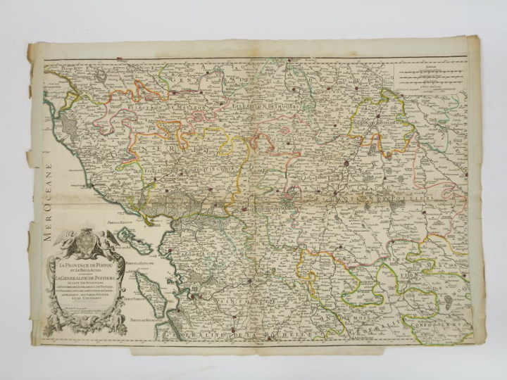 Lot de 9 cartes :  - Provinces de France  JAILLOT Hubert.  - Province 