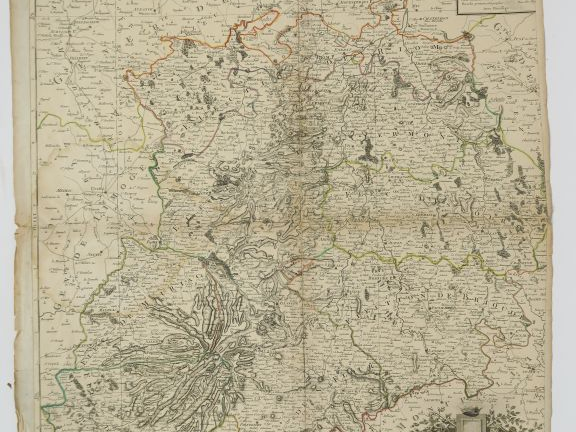 Lot de 2 cartes : NOLIN.  - Carte Gouvernements militaires d'Anjou et 
