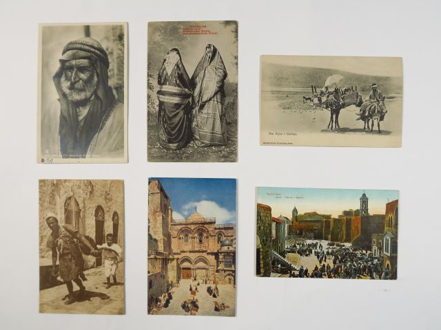 Album "Israël - Palestine" comprenant environ 83 cartes postales ancie