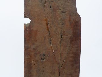 Groupe XVème en bois sculpté polychrome figurant une scène religieuse.