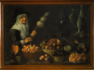 Vente aux enchères Ecole de l'EST de la FRANCE vers 1640. 'Nature morte aux fruits avec u