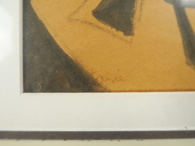 Louis LATAPIE "Melisande" Encre signée en bas à gauche, porte un cache