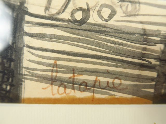 Louis LATAPIE "Pasiphae" Dessin au lavis signé en bas à gauche, porte 