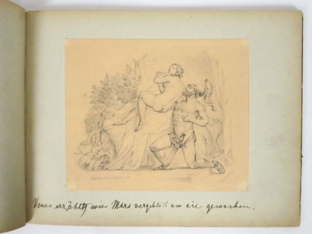 TEUTWARD SCHMITSON. Carnet de 27 dessins représentant des scènes de l'