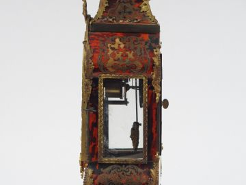 Cartel Napoléon III de style Régence en marqueterie Boulle, écaille ro