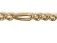 Chaine en or, maille alternée.  49 cm (accidentée) Poids : 5,15 gr