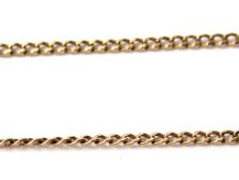 Lot comprenant deux différentes chaines en or jaune.  48,5 cm et 42 cm