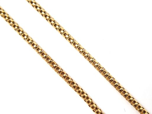 Chaîne en or jaune, maille ronde. 47cm Poids: 4,9gr