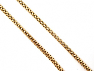 Vente aux enchères Chaîne en or jaune, maille ronde. 47cm Poids: 4,9gr