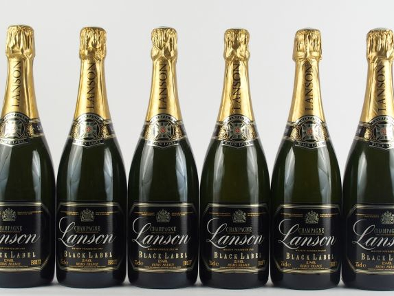 6 BOUTEILLES CHAMPAGNE LANSON BLACK LABEL BRUT