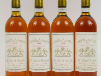 Vente aux enchères 4 BOUTEILLES CRU D'ARCHE PUGNEAU SAUTERNES - 1984
