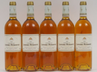 Vente aux enchères 5 BOUTEILLES CHÂTEAU LAFAURIE PEYRAGUEY 1er CC SAUTERNES - 2001