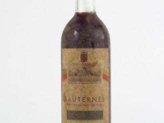 Vente aux enchères 1 VIEILLE BOUTEILLE SAUTERNES Ets DESCAS PÈRE   FILS - NM/BG+/ES/CAPS 